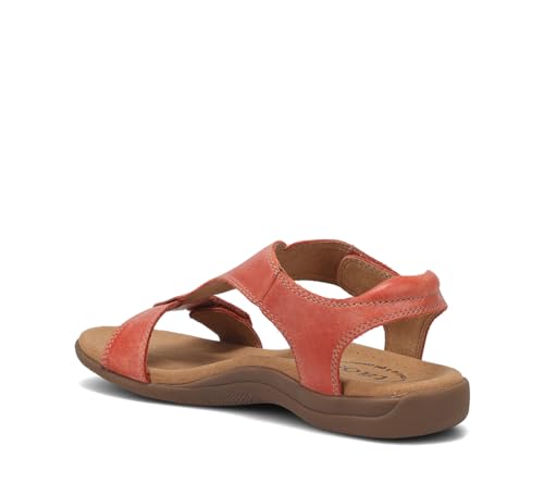 Taos The Show Premium Leather Women's Sandal - Experience Everyday Style, Comfort, Arch Support, Cooling Gel Padding and an Adjustable Fit for Exceptional Walking Comfort