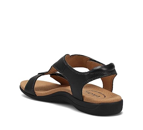 Taos The Show Premium Leather Women's Sandal - Experience Everyday Style, Comfort, Arch Support, Cooling Gel Padding and an Adjustable Fit for Exceptional Walking Comfort