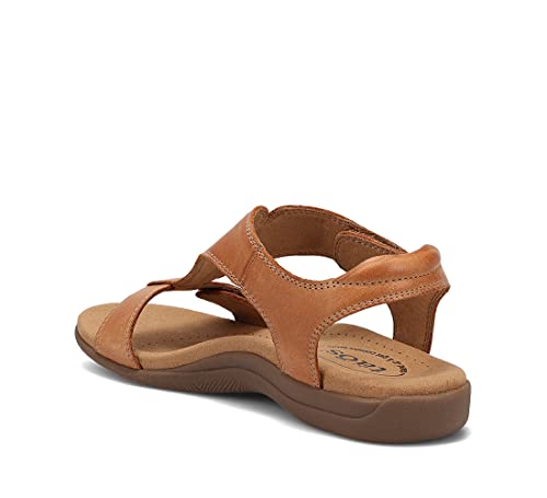 Taos The Show Premium Leather Women's Sandal - Experience Everyday Style, Comfort, Arch Support, Cooling Gel Padding and an Adjustable Fit for Exceptional Walking Comfort