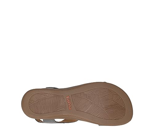 Taos The Show Premium Leather Women's Sandal - Experience Everyday Style, Comfort, Arch Support, Cooling Gel Padding and an Adjustable Fit for Exceptional Walking Comfort