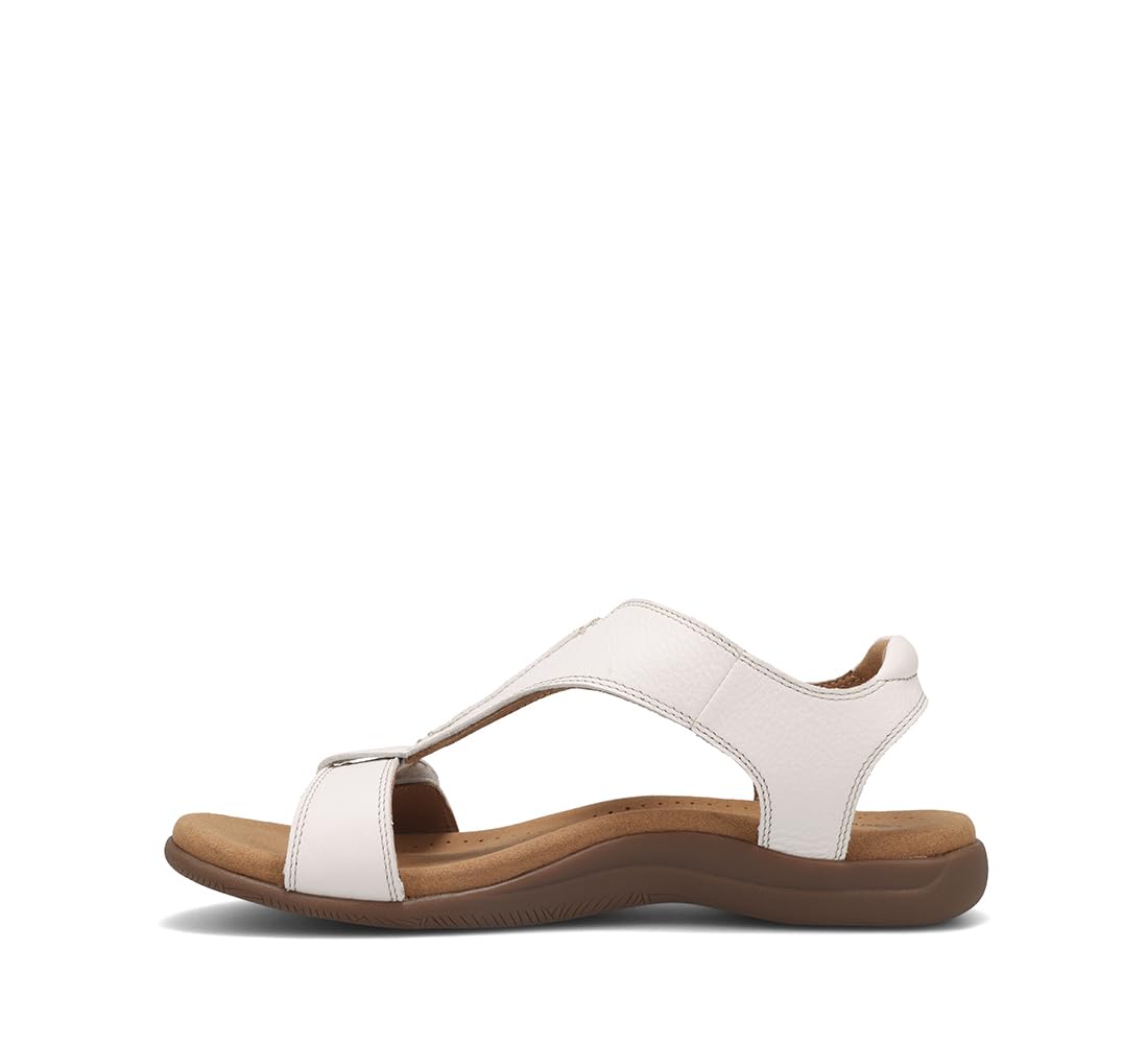 Taos The Show Premium Leather Women's Sandal - Experience Everyday Style, Comfort, Arch Support, Cooling Gel Padding and an Adjustable Fit for Exceptional Walking Comfort