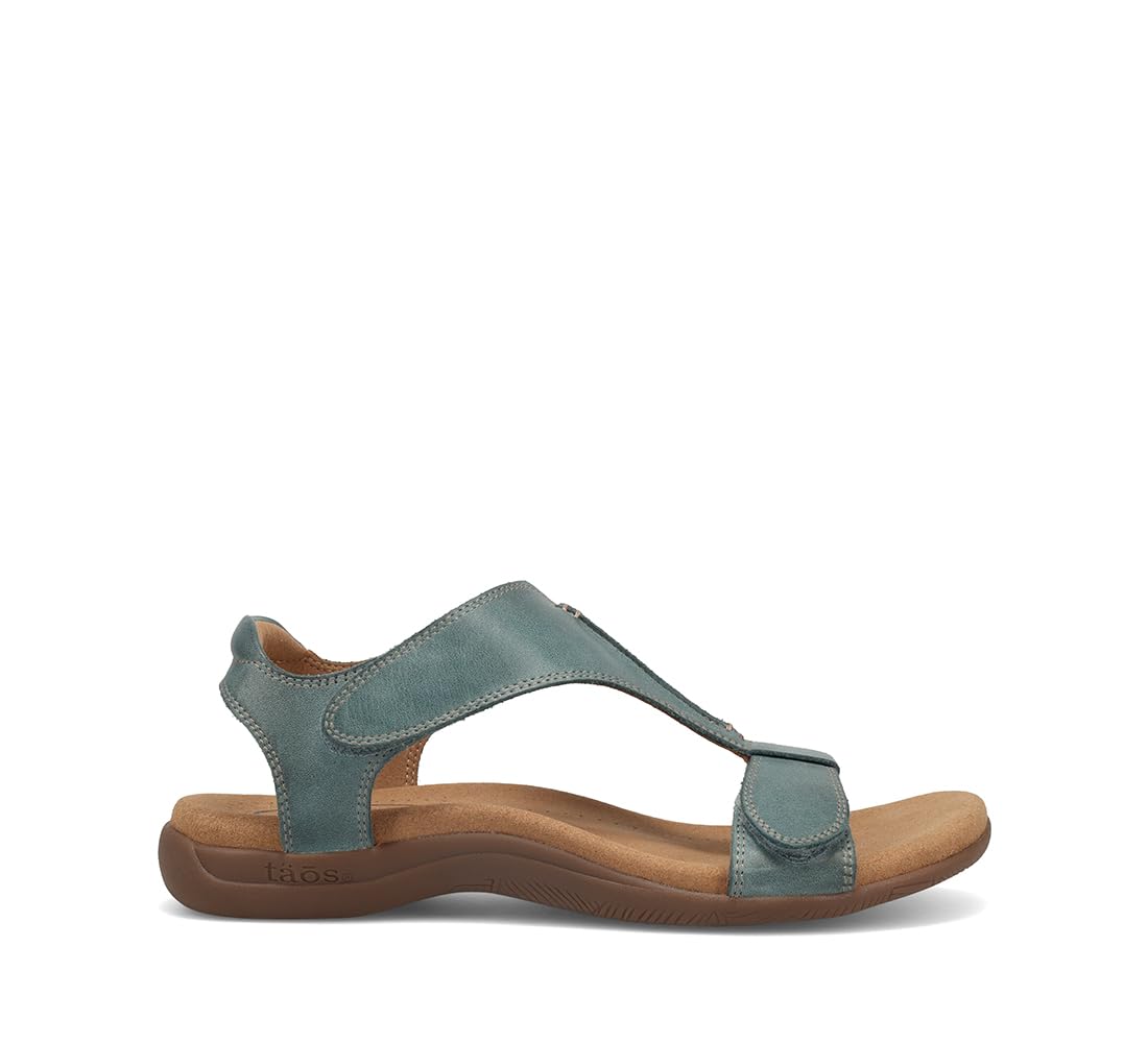 Taos The Show Premium Leather Women's Sandal - Experience Everyday Style, Comfort, Arch Support, Cooling Gel Padding and an Adjustable Fit for Exceptional Walking Comfort