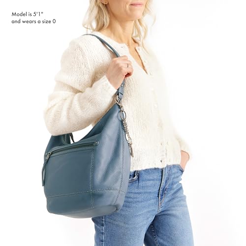 The Sak Sequoia Hobo Bag - Premium Large Leather Women's Handbag for Everyday & Travel - Durable Purse With Zipper Pocket