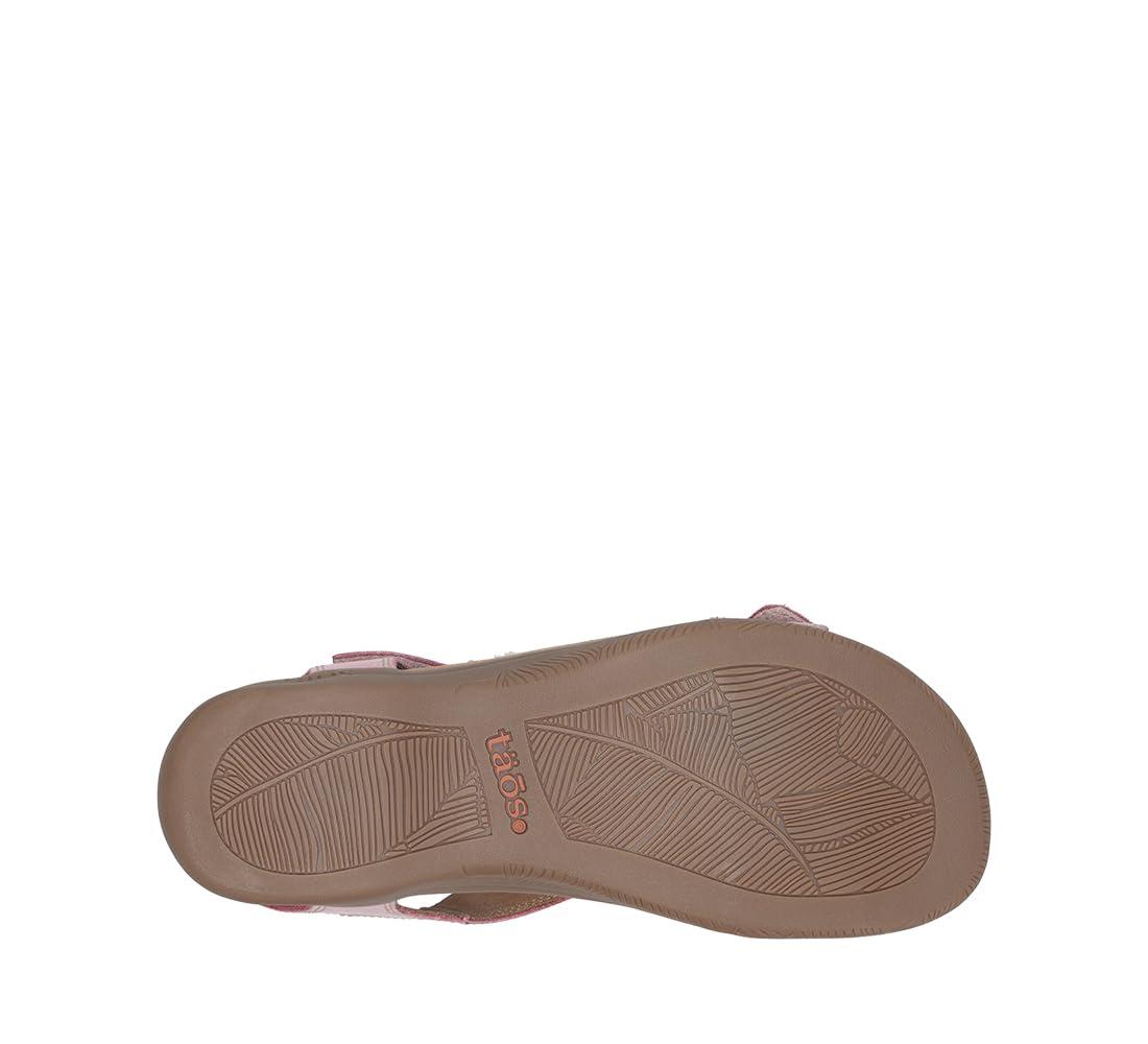 Taos The Show Premium Leather Women's Sandal - Experience Everyday Style, Comfort, Arch Support, Cooling Gel Padding and an Adjustable Fit for Exceptional Walking Comfort