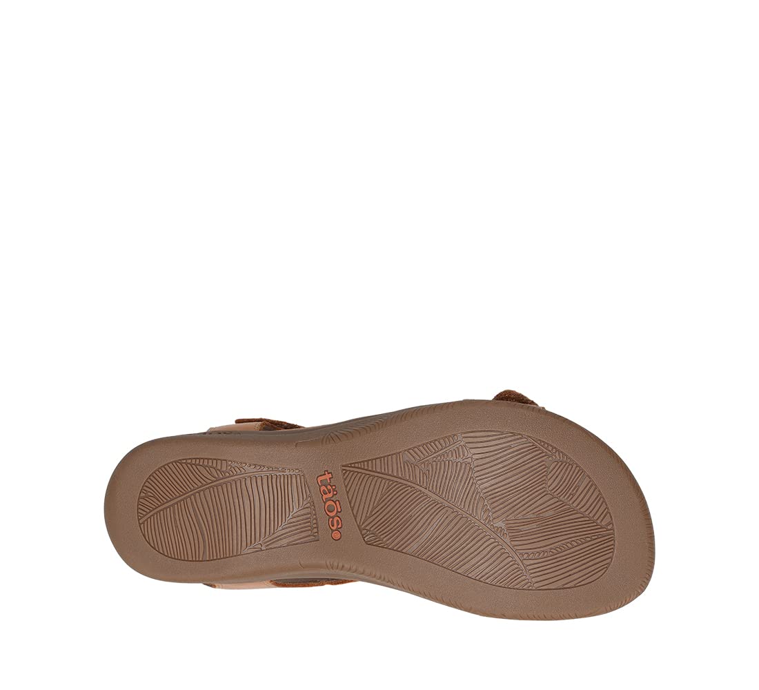 Taos The Show Premium Leather Women's Sandal - Experience Everyday Style, Comfort, Arch Support, Cooling Gel Padding and an Adjustable Fit for Exceptional Walking Comfort