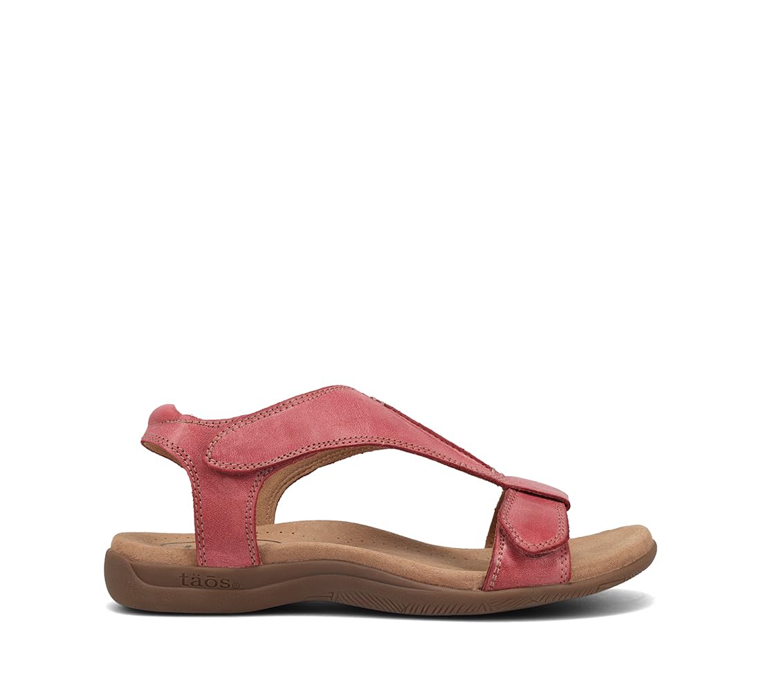 Taos The Show Premium Leather Women's Sandal - Experience Everyday Style, Comfort, Arch Support, Cooling Gel Padding and an Adjustable Fit for Exceptional Walking Comfort