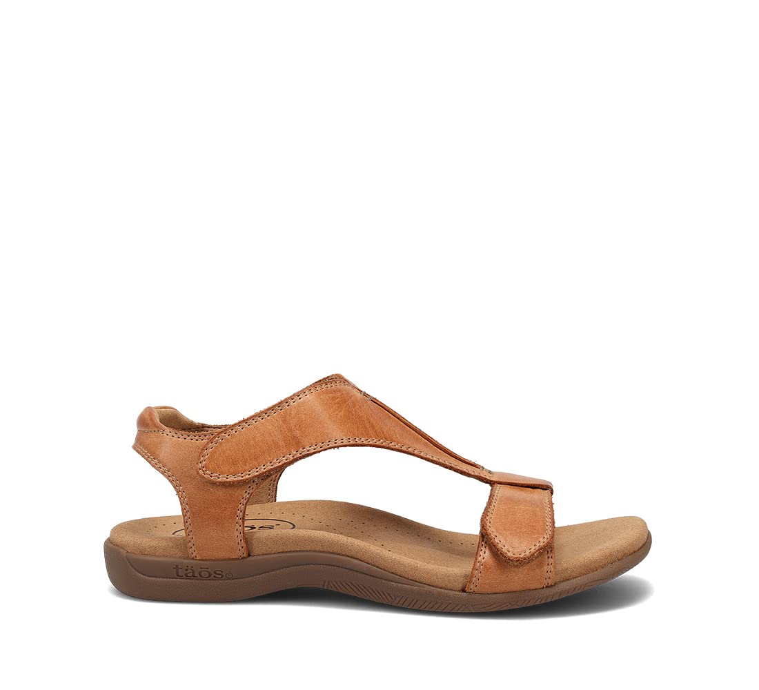 Taos The Show Premium Leather Women's Sandal - Experience Everyday Style, Comfort, Arch Support, Cooling Gel Padding and an Adjustable Fit for Exceptional Walking Comfort