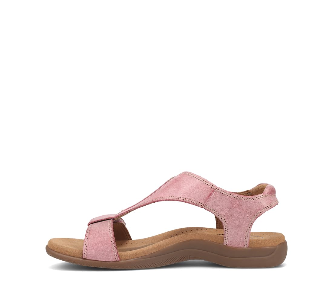 Taos The Show Premium Leather Women's Sandal - Experience Everyday Style, Comfort, Arch Support, Cooling Gel Padding and an Adjustable Fit for Exceptional Walking Comfort