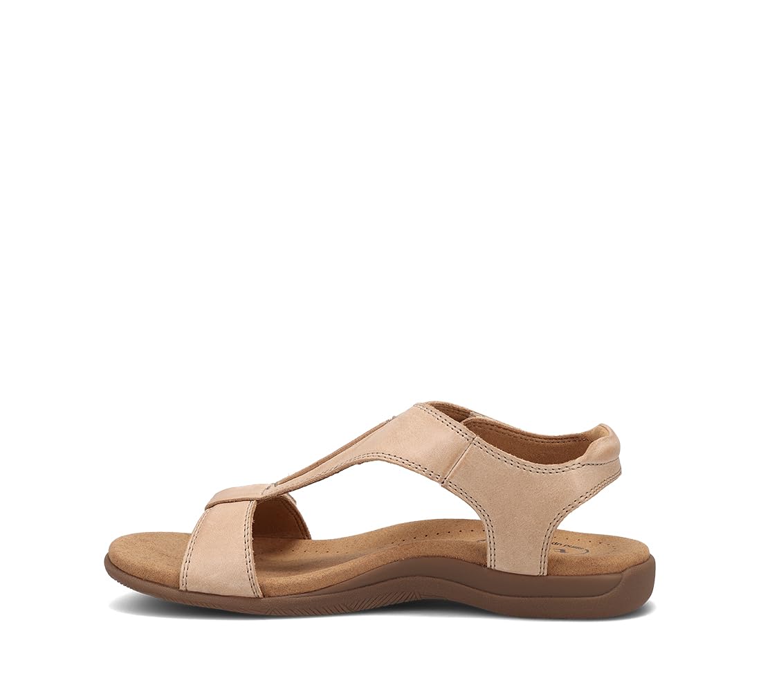 Taos The Show Premium Leather Women's Sandal - Experience Everyday Style, Comfort, Arch Support, Cooling Gel Padding and an Adjustable Fit for Exceptional Walking Comfort