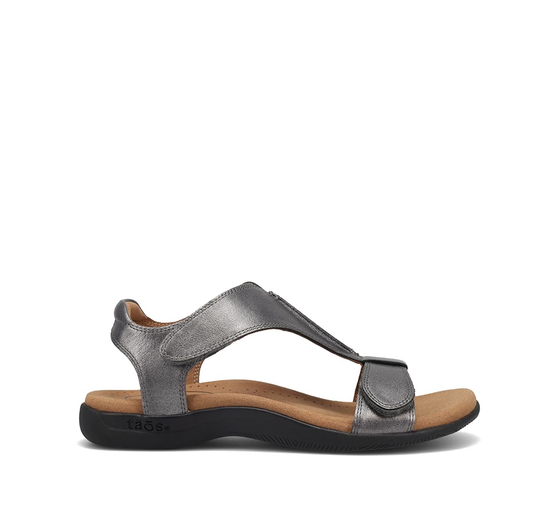 Taos The Show Premium Leather Women's Sandal - Experience Everyday Style, Comfort, Arch Support, Cooling Gel Padding and an Adjustable Fit for Exceptional Walking Comfort