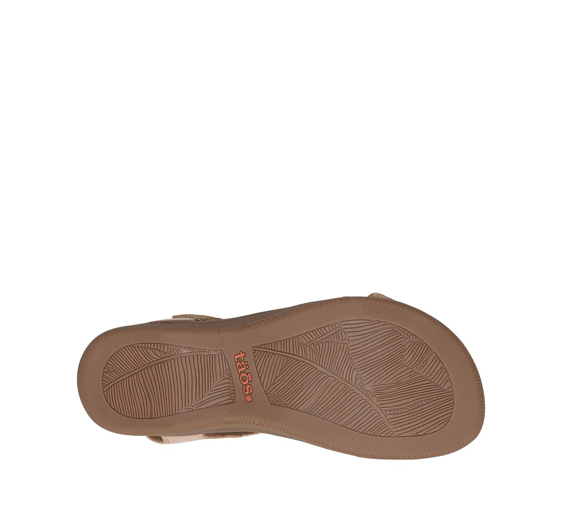 Taos The Show Premium Leather Women's Sandal - Experience Everyday Style, Comfort, Arch Support, Cooling Gel Padding and an Adjustable Fit for Exceptional Walking Comfort