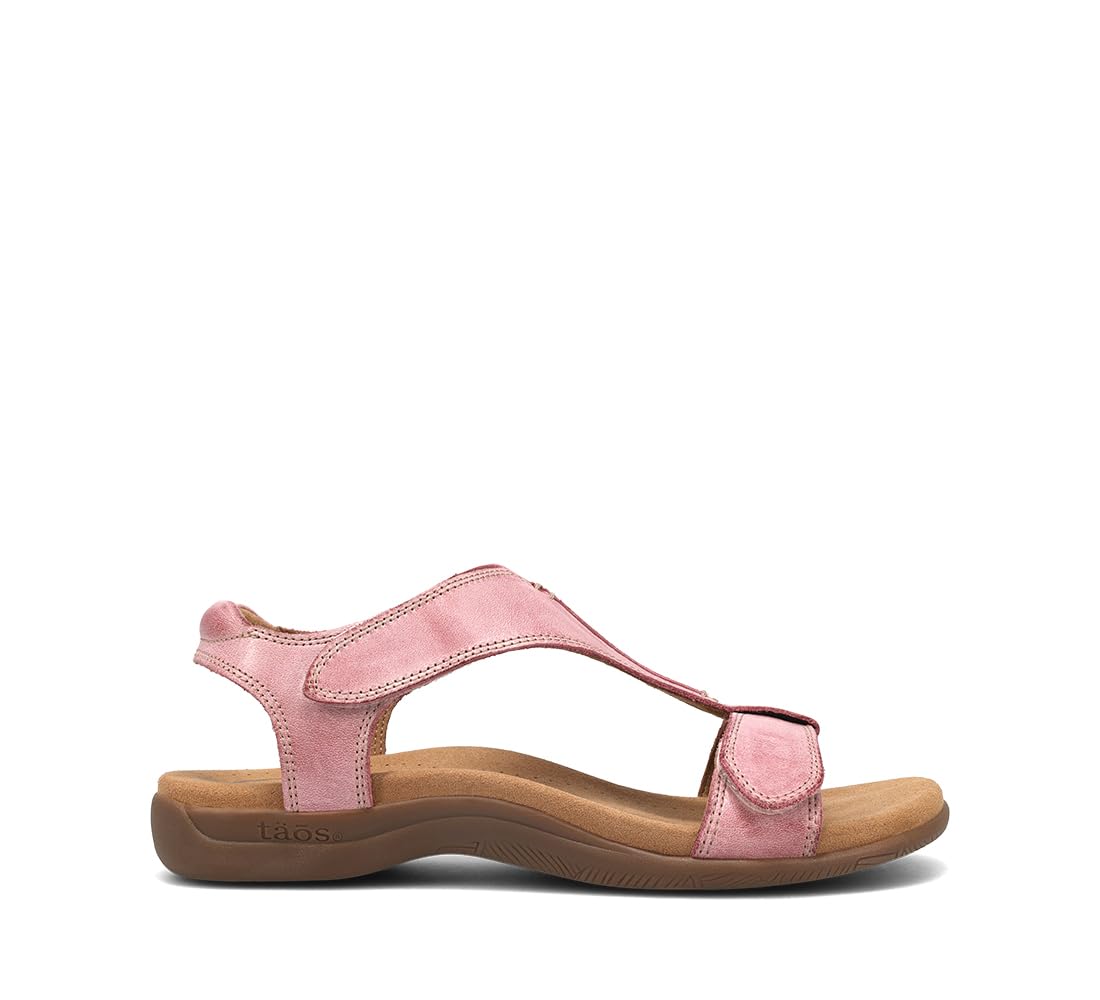 Taos The Show Premium Leather Women's Sandal - Experience Everyday Style, Comfort, Arch Support, Cooling Gel Padding and an Adjustable Fit for Exceptional Walking Comfort