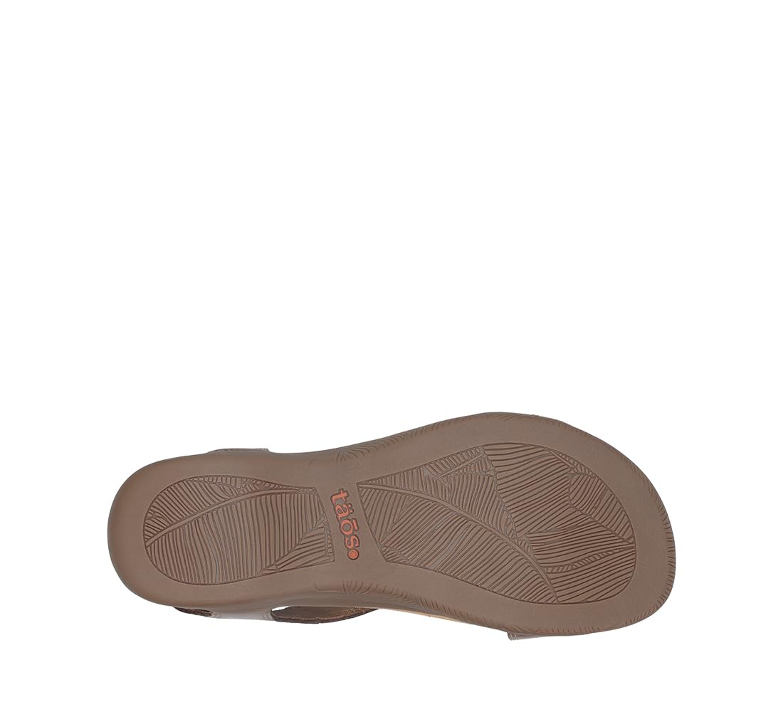 Taos The Show Premium Leather Women's Sandal - Experience Everyday Style, Comfort, Arch Support, Cooling Gel Padding and an Adjustable Fit for Exceptional Walking Comfort