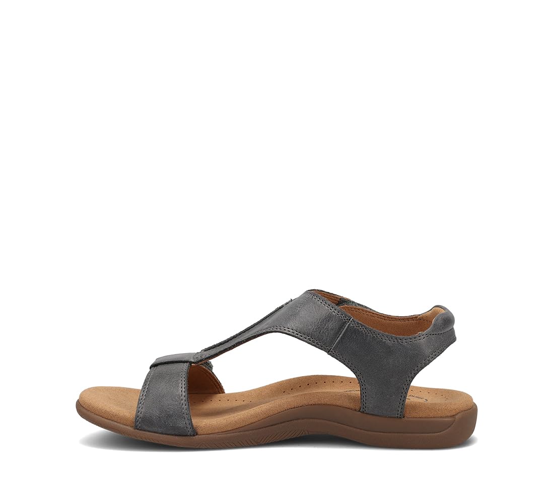 Taos The Show Premium Leather Women's Sandal - Experience Everyday Style, Comfort, Arch Support, Cooling Gel Padding and an Adjustable Fit for Exceptional Walking Comfort