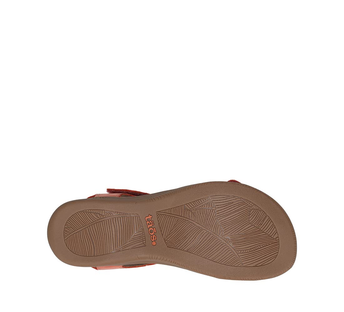 Taos The Show Premium Leather Women's Sandal - Experience Everyday Style, Comfort, Arch Support, Cooling Gel Padding and an Adjustable Fit for Exceptional Walking Comfort