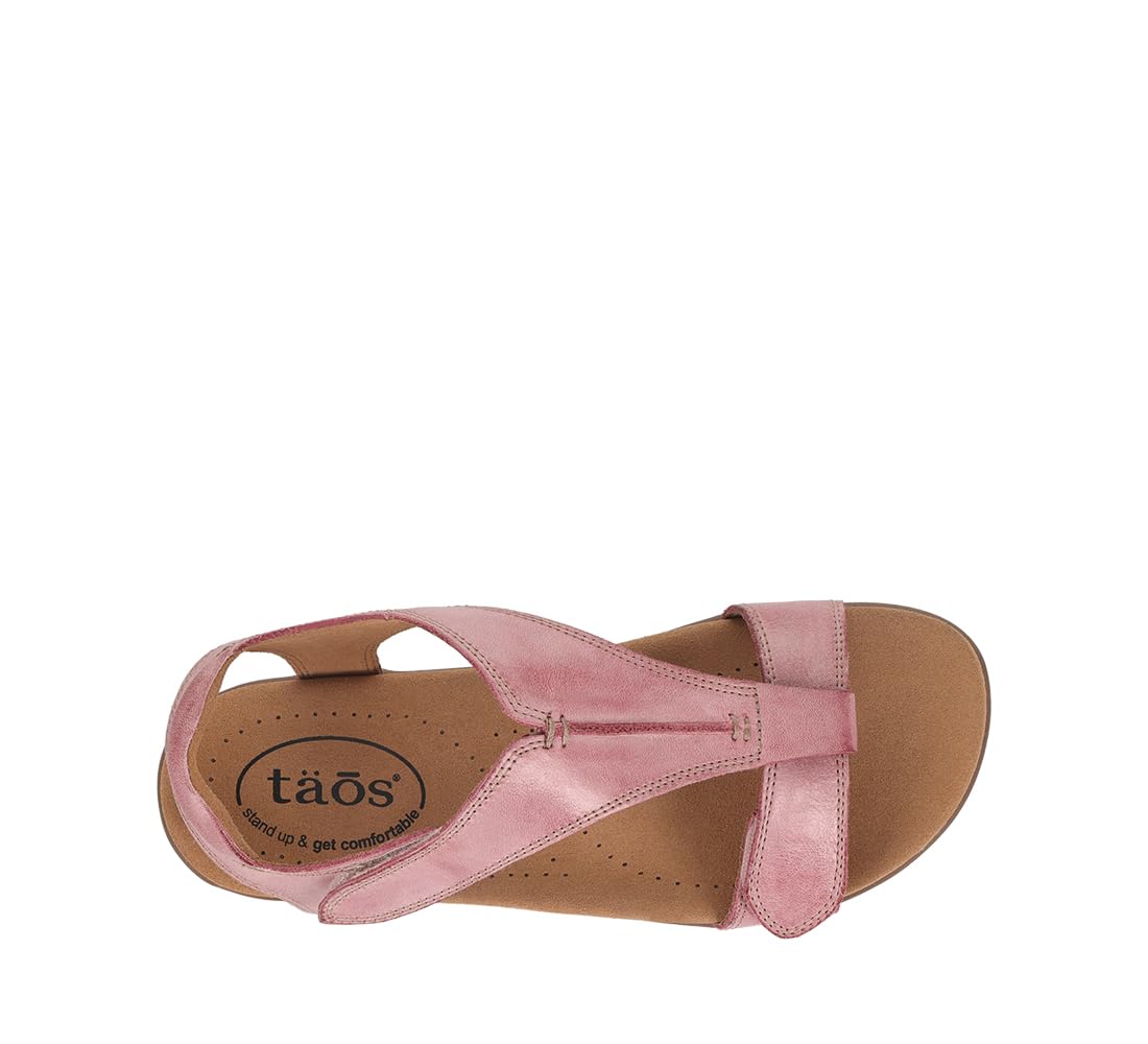 Taos The Show Premium Leather Women's Sandal - Experience Everyday Style, Comfort, Arch Support, Cooling Gel Padding and an Adjustable Fit for Exceptional Walking Comfort