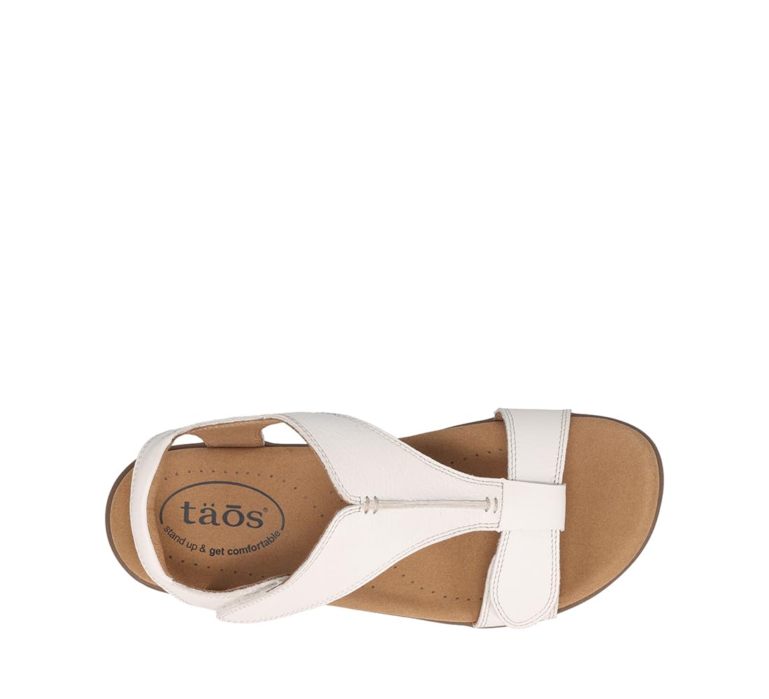 Taos The Show Premium Leather Women's Sandal - Experience Everyday Style, Comfort, Arch Support, Cooling Gel Padding and an Adjustable Fit for Exceptional Walking Comfort