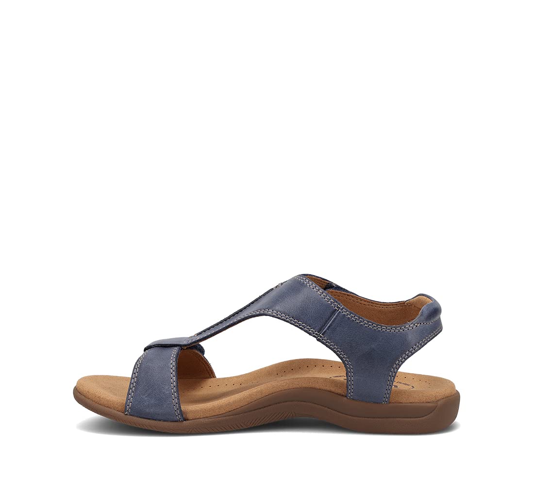 Taos The Show Premium Leather Women's Sandal - Experience Everyday Style, Comfort, Arch Support, Cooling Gel Padding and an Adjustable Fit for Exceptional Walking Comfort