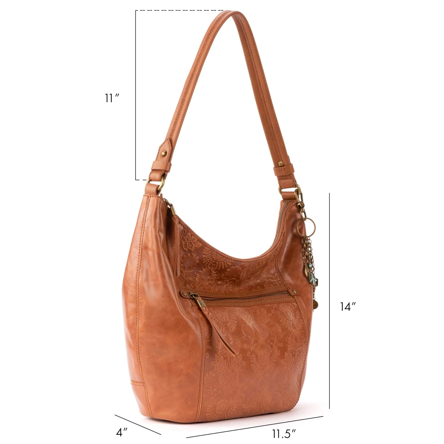 The Sak Sequoia Hobo Bag - Premium Large Leather Women's Handbag for Everyday & Travel - Durable Purse With Zipper Pocket