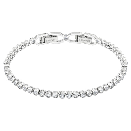 Swarovski Emily Tennis Bracelet Jewelry Collection, Clear Crystals, Blue Crystals, Pink Crystals (Amazon Exclusive)