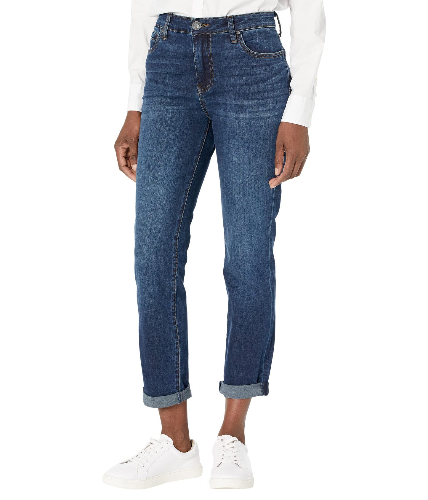 KUT from the Kloth™ Catherine Boyfriend Women’s Jeans – Blended Fabric – Mid Rise – Five Pocket Design