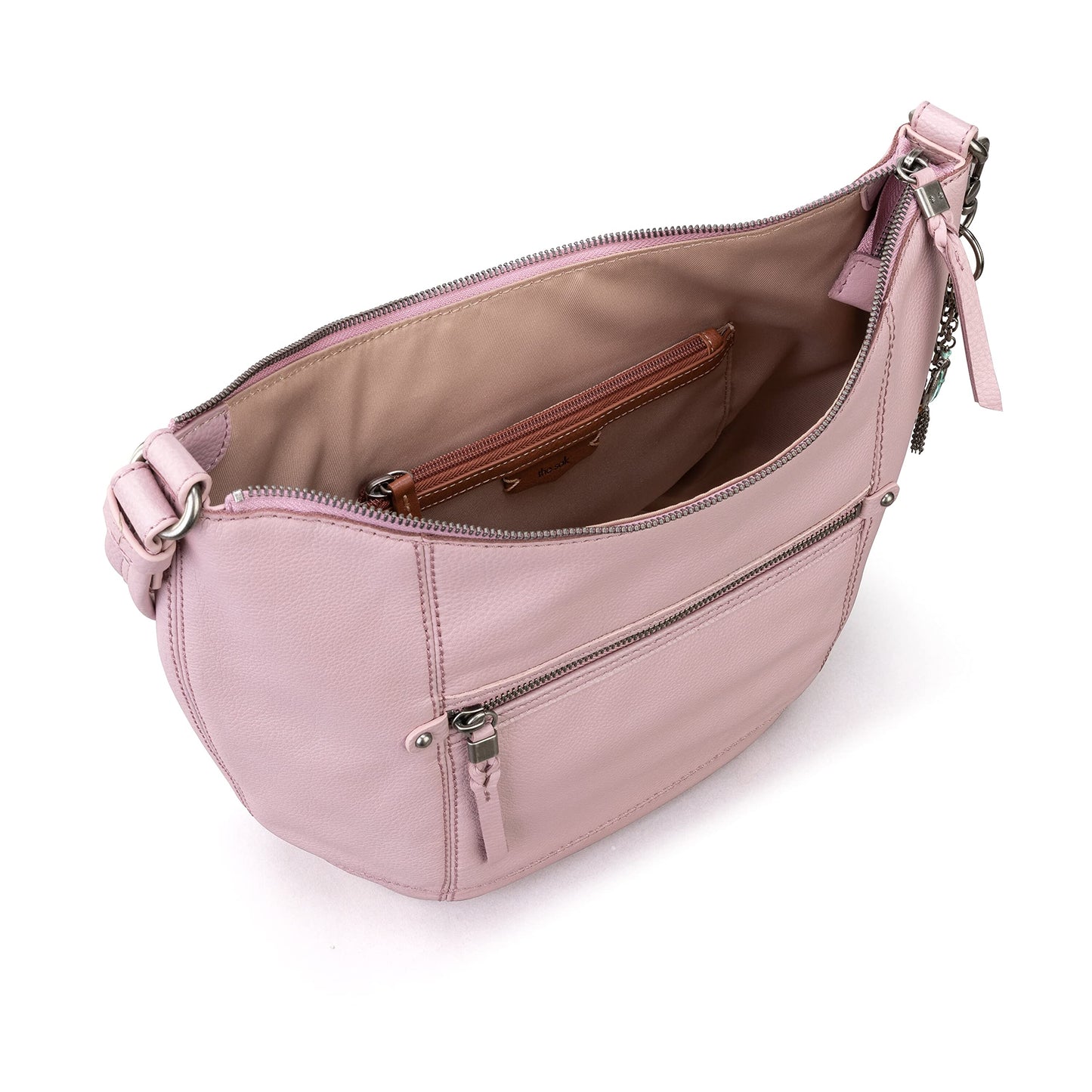 The Sak Sequoia Hobo Bag - Premium Large Leather Women's Handbag for Everyday & Travel - Durable Purse With Zipper Pocket