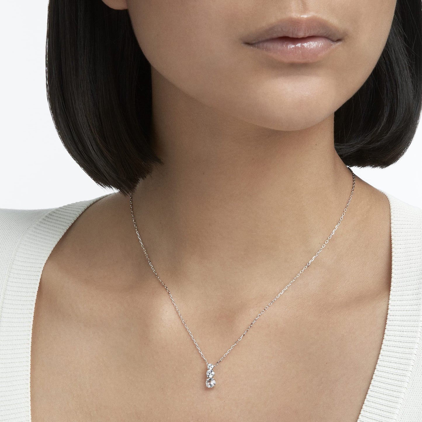 Swarovski Attract Trilogy Crystal Necklace and Earrings Jewelry Collection